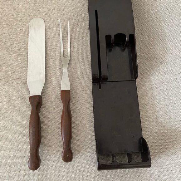 Cutco Kitchen Vintage Cutco Carving Forks 1 Spatula Set Wall Hanger